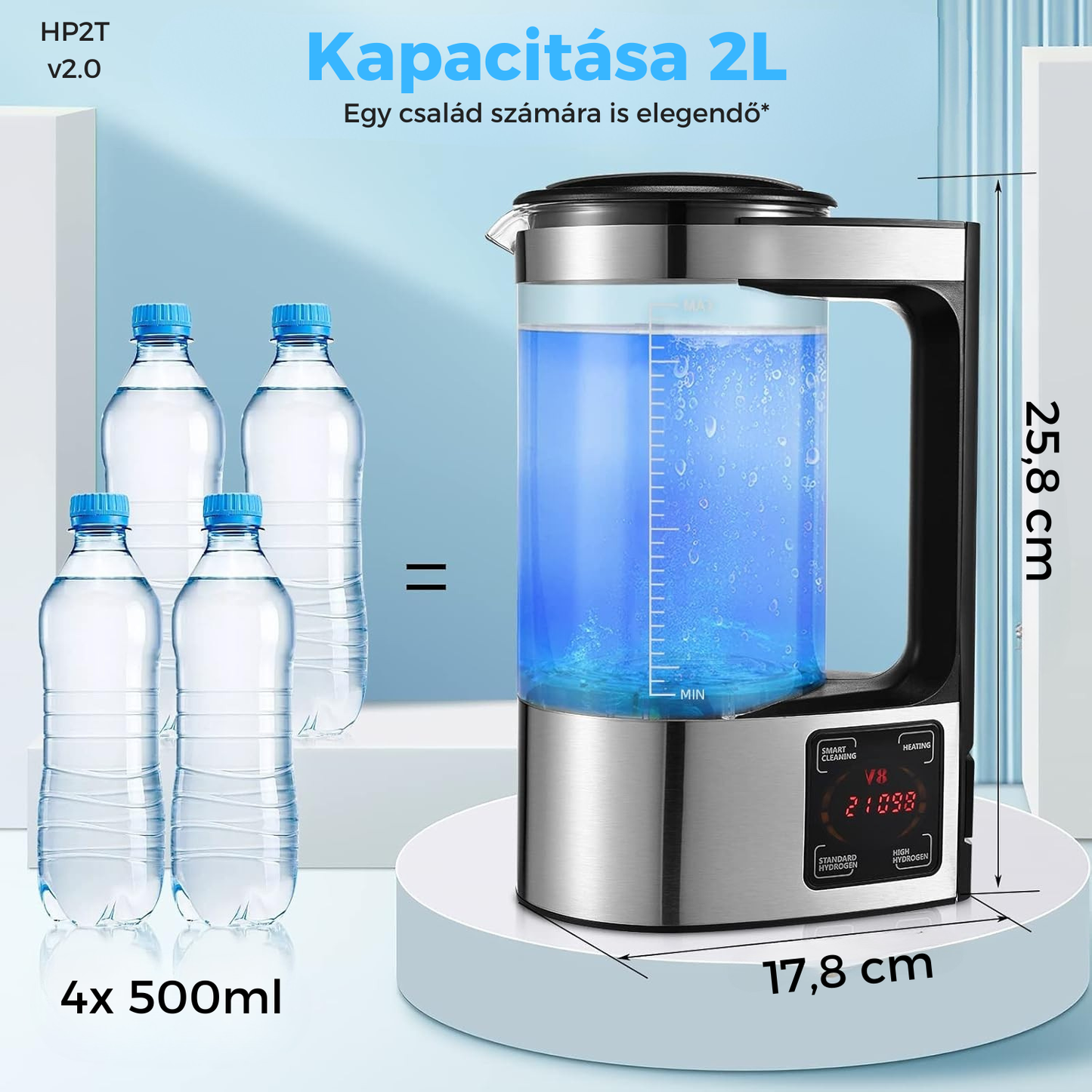 HydroPulse HP2T v2.0 - hidrogén generátor 2l