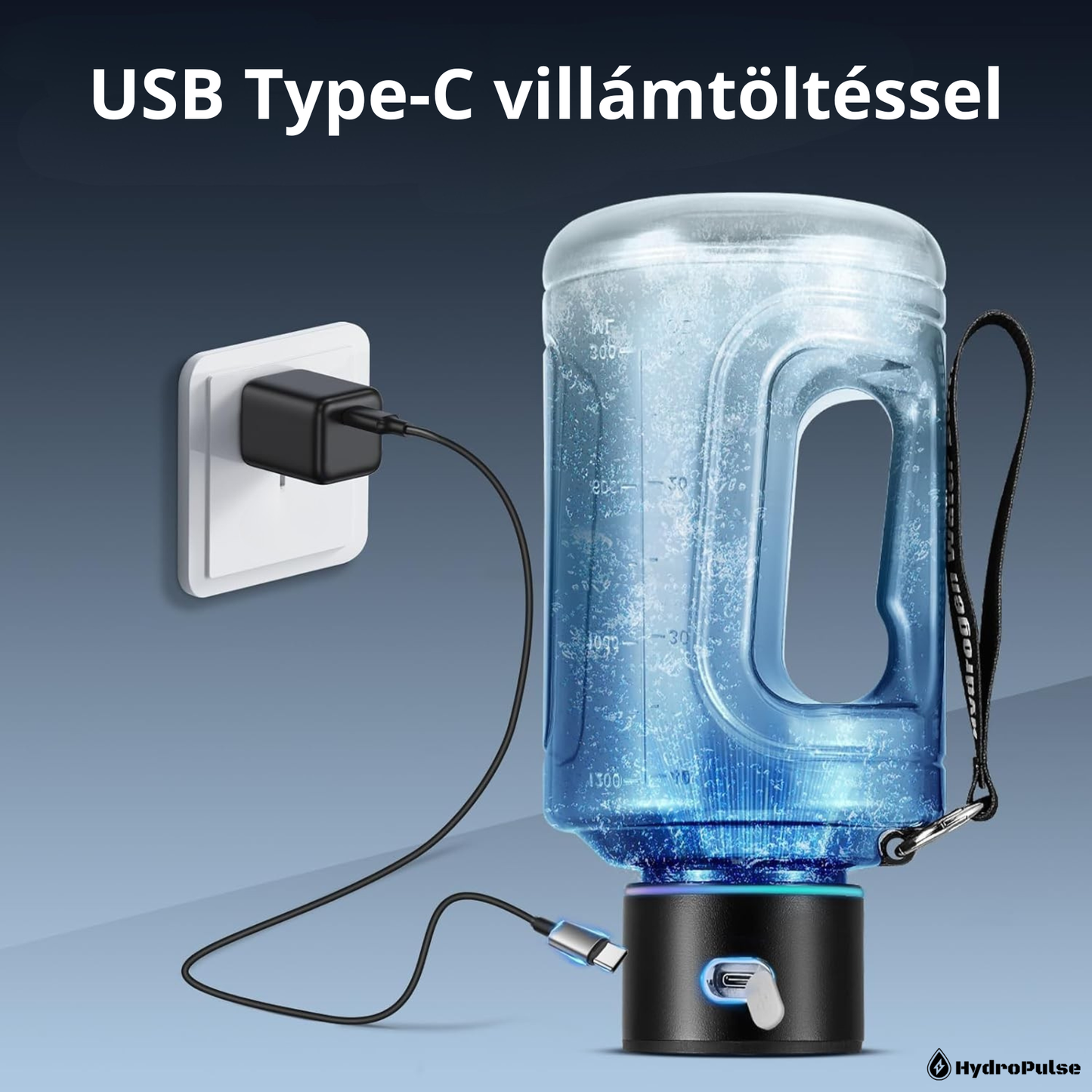 HydroPulse HP1500 - hordozható hidrogén-generátor palack 1500ml